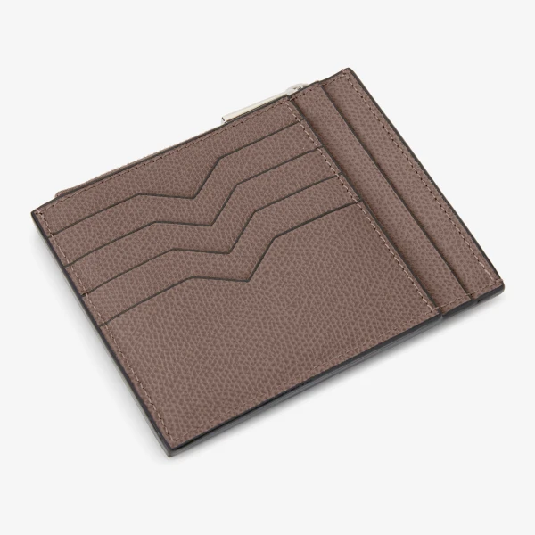Valextra Card Holder 8CC with Zip in Sahara Brown | Wallets & Purses | Luxury Shoes 