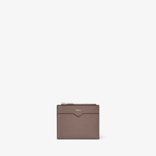 Valextra Card Holder 8CC with Zip in Sahara Brown | Wallets & Purses | Luxury Shoes 