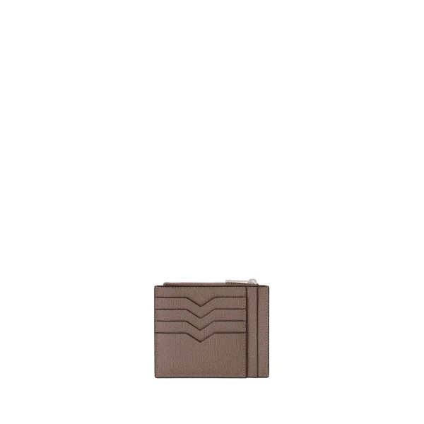 Valextra Card Holder 8CC with Zip in Sahara Brown | Wallets & Purses | Luxury Shoes 
