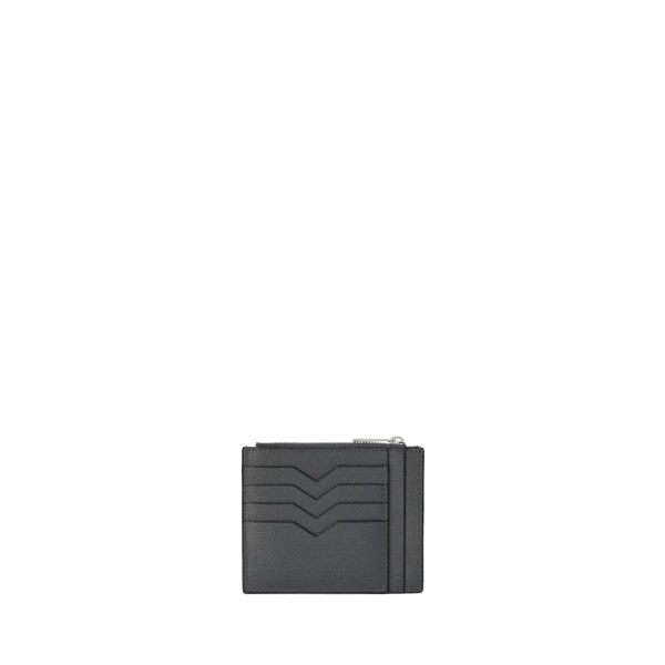 Card Holder 8CC with Zip in Smokey Grey