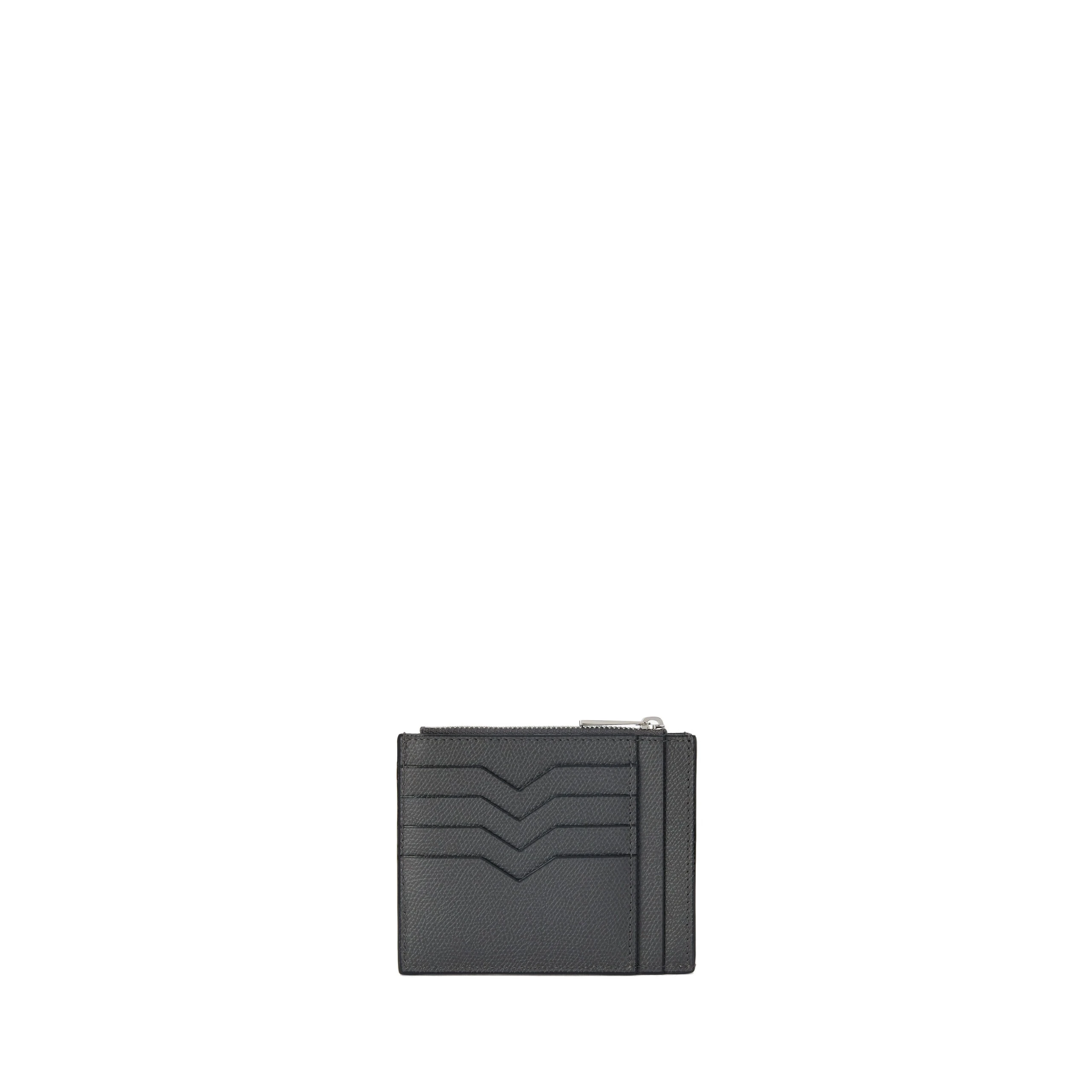Valextra Card Holder 8CC with Zip in Smokey Grey Valextra Card Holder 8CC with Zip in Smokey Grey | Wallets & Purses | Luxury Shoes