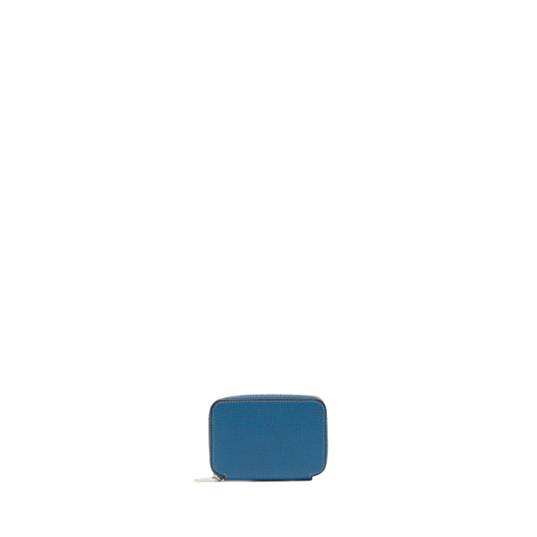 Valextra Card Holder Zip Around in Cobalt Blue | Wallets & Purses | Luxury Shoes 