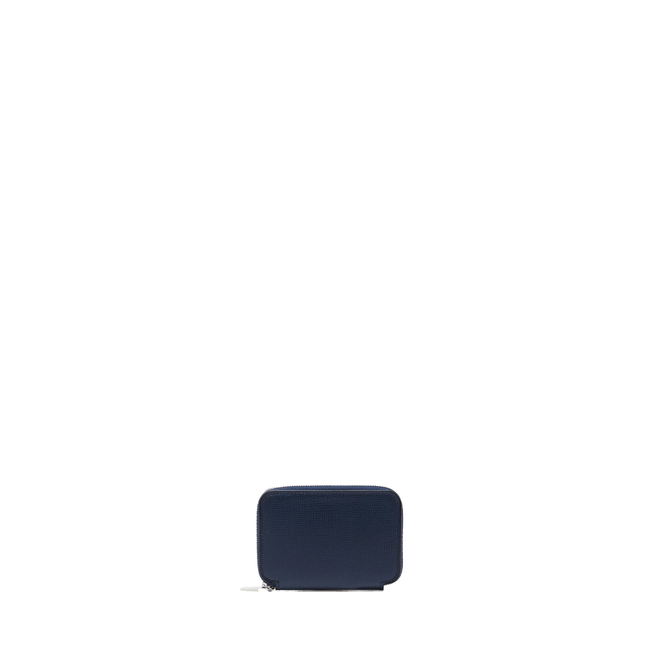 Valextra Card Holder Zip Around in Dark Blue Valextra Card Holder Zip Around in Dark Blue | Wallets & Purses | Luxury Shoes
