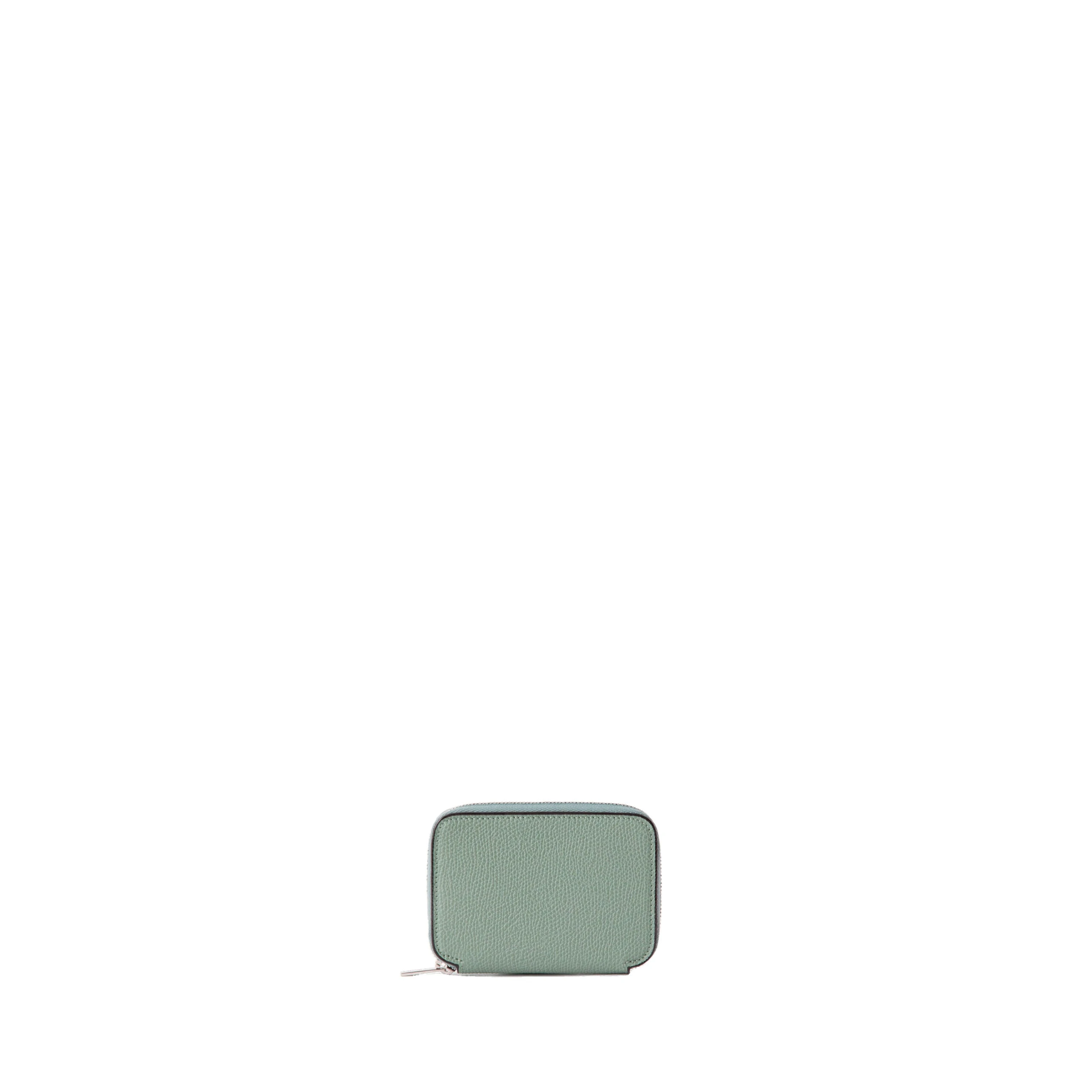 Valextra Card Holder Zip Around in Eucalyptus Green Valextra Card Holder Zip Around in Eucalyptus Green | Wallets & Purses | Luxury Shoes