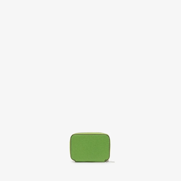 Valextra Card Holder Zip Around in Grass Green | Wallets & Purses | Luxury Shoes 