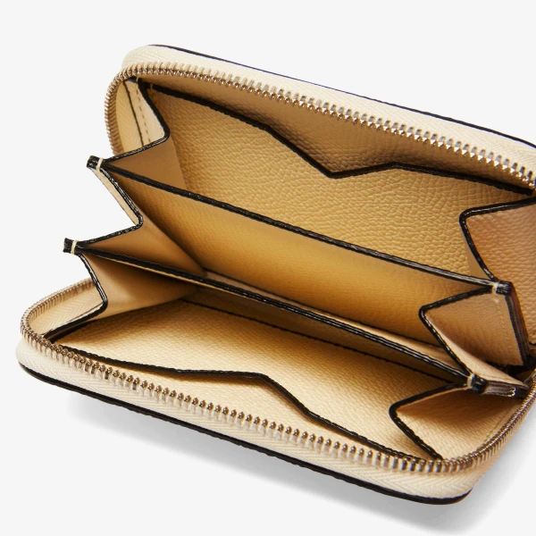 Valextra Card Holder Zip Around in Pergamena White, Millepunte | Wallets & Purses | Luxury Shoes 