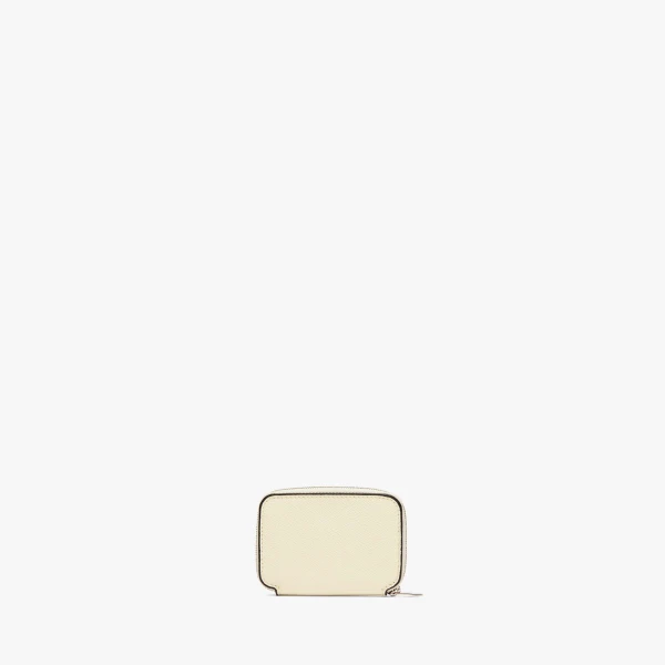 Valextra Card Holder Zip Around in Pergamena White, Millepunte | Wallets & Purses | Luxury Shoes 