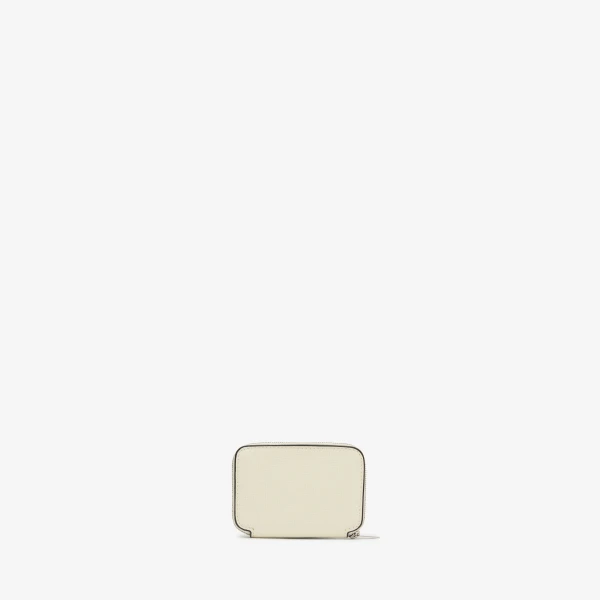 Valextra Card Holder Zip Around in Pergamena White, Pave | Wallets & Purses | Luxury Shoes 