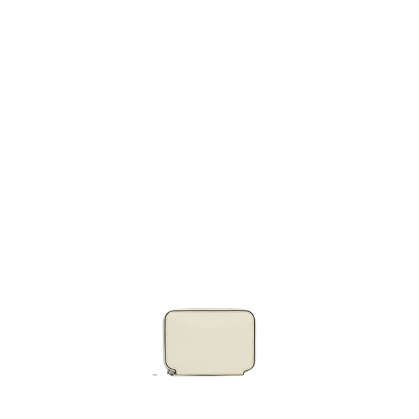 Valextra Card Holder Zip Around in Pergamena White, Pave | Wallets & Purses | Luxury Shoes 