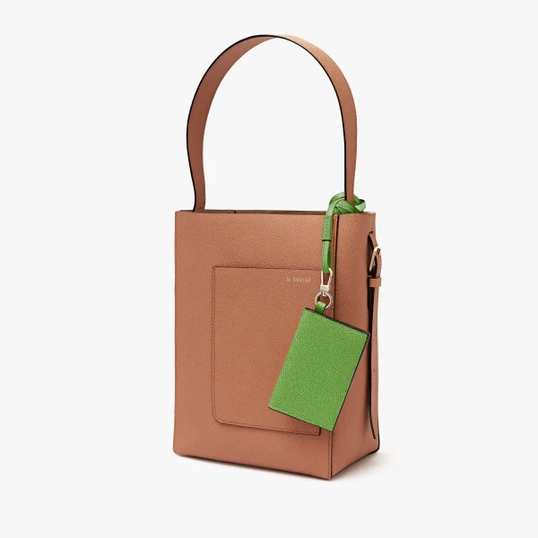 Valextra Card Holder with Lanyard in Grass Green | Wallets & Purses | Luxury Shoes 