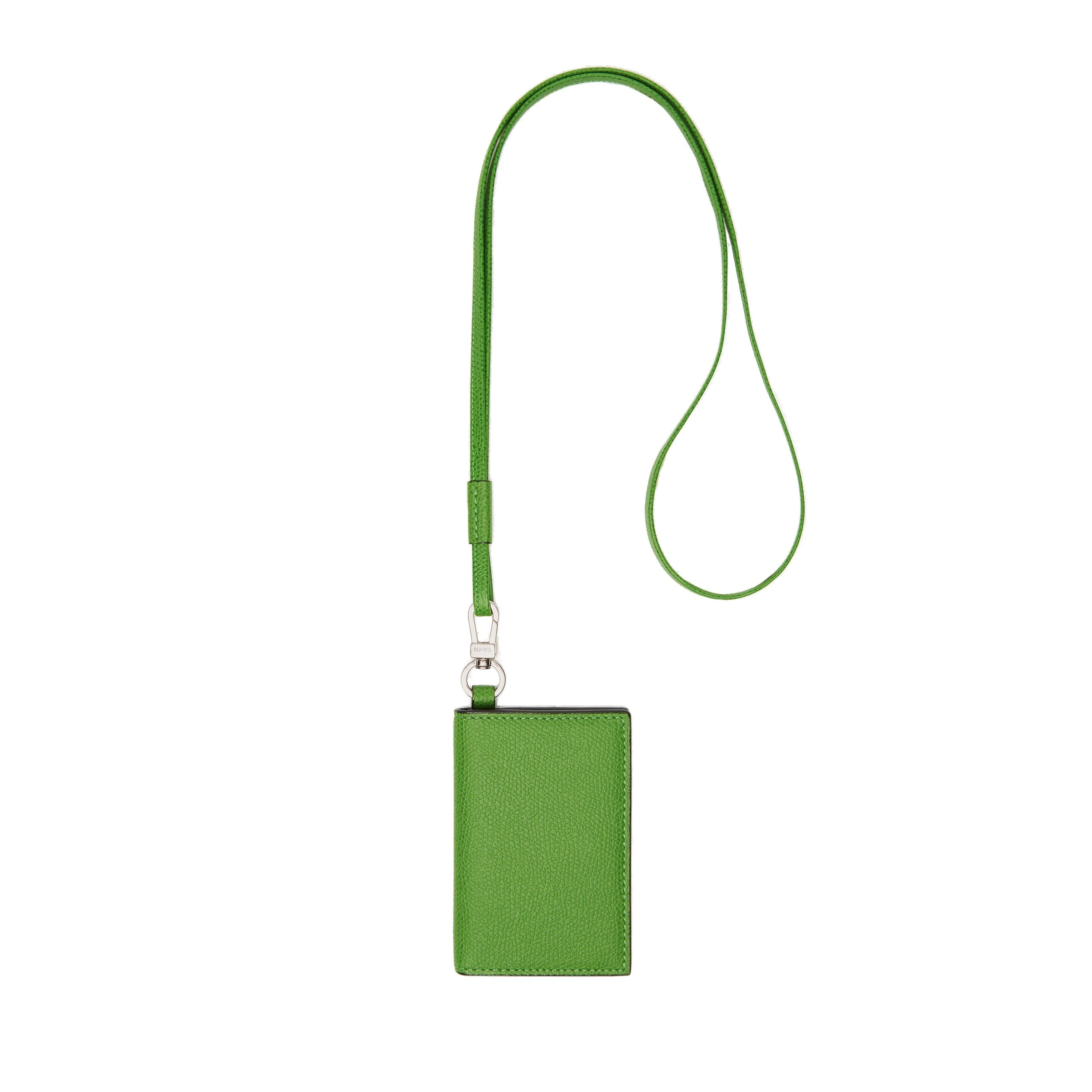Valextra Card Holder with Lanyard in Grass Green Valextra Card Holder with Lanyard in Grass Green | Wallets & Purses | Luxury Shoes