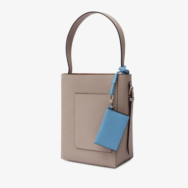 Valextra Card Holder with Lanyard in Nebula Blue | Wallets & Purses | Luxury Shoes 