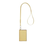 Valextra Card Holder with Lanyard in Vanilla Yellow | Wallets & Purses | Luxury Shoes 