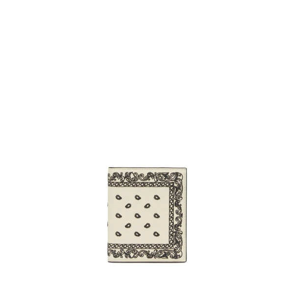 Valextra Compact Wallet 3CC Bandana with Coin Purse in Pergamena White and Black | Wallets & Purses | Luxury Shoes 