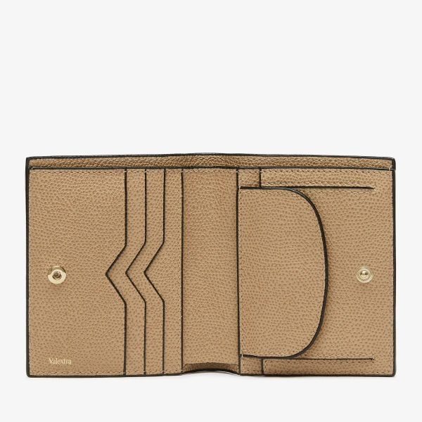 Valextra Compact Wallet 3CC with Coin Purse in Cashmere Beige | Wallets & Purses | Luxury Shoes 
