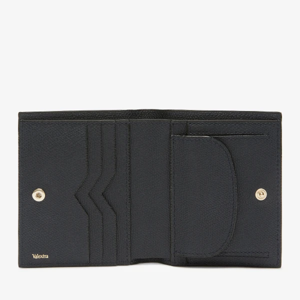 Valextra Compact Wallet 3CC with Coin Purse in Night Blue | Cases | Luxury Shoes 