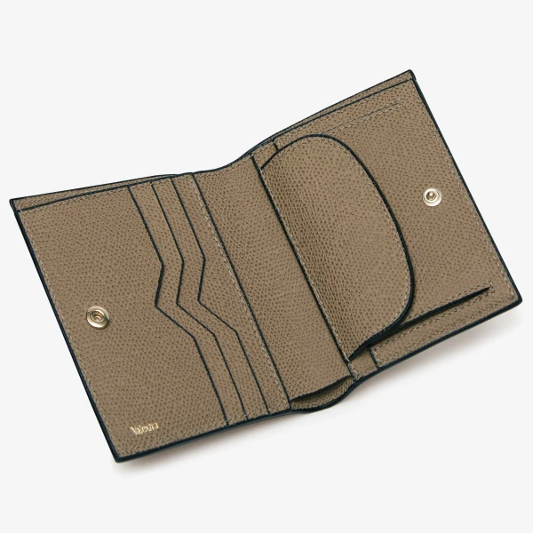 Valextra Compact Wallet 3CC with Coin Purse in Oyster Brown | Cases | Luxury Shoes 