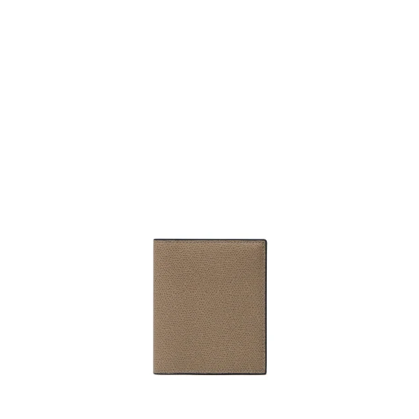 Valextra Compact Wallet 3CC with Coin Purse in Oyster Brown | Cases | Luxury Shoes 