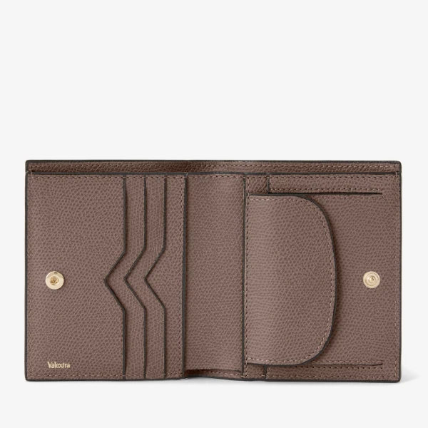 Valextra Compact Wallet 3CC with Coin Purse in Sahara Brown | Wallets & Purses | Luxury Shoes 