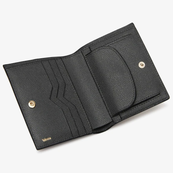 Valextra Compact Wallet 3CC with Coin Purse in Smokey Grey | Wallets & Purses | Luxury Shoes 