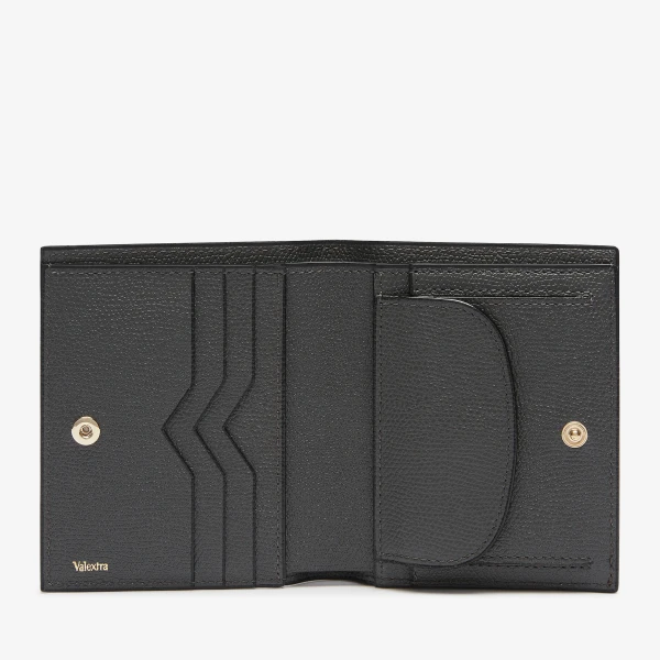 Valextra Compact Wallet 3CC with Coin Purse in Smokey Grey | Wallets & Purses | Luxury Shoes 