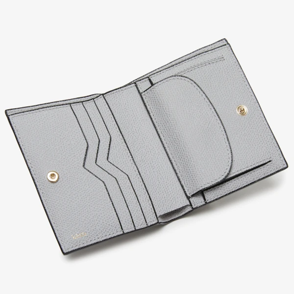 Valextra Compact Wallet 3CC with Coin Purse in Stone Grey | Wallets & Purses | Luxury Shoes 