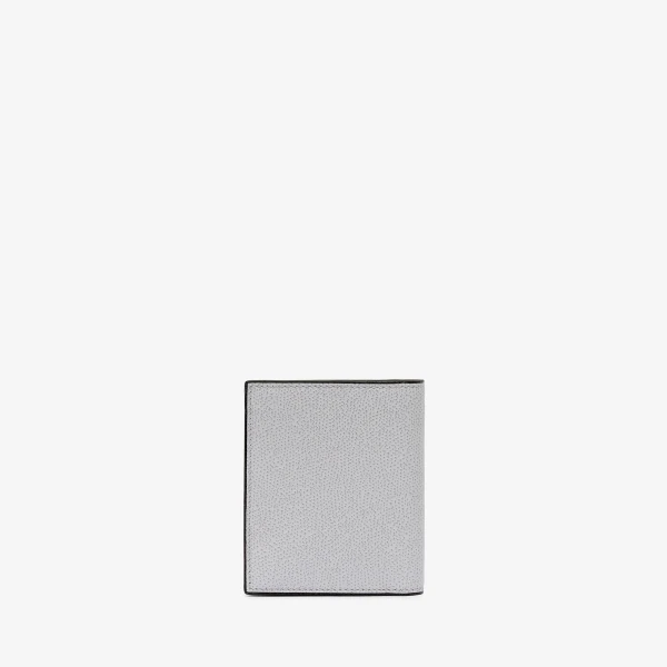 Valextra Compact Wallet 3CC with Coin Purse in Stone Grey | Wallets & Purses | Luxury Shoes 