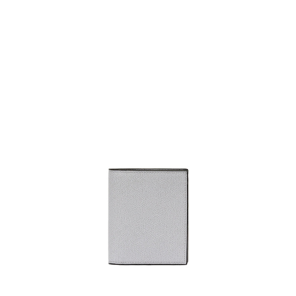 Valextra Compact Wallet 3CC with Coin Purse in Stone Grey | Wallets & Purses | Luxury Shoes 