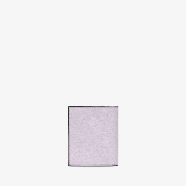 Valextra Compact Wallet 3CC with Coin Purse in Wisteria Pink | Wallets & Purses | Luxury Shoes 