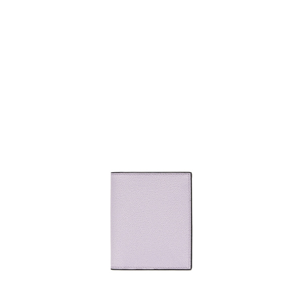 Valextra Compact Wallet 3CC with Coin Purse in Wisteria Pink | Wallets & Purses | Luxury Shoes 