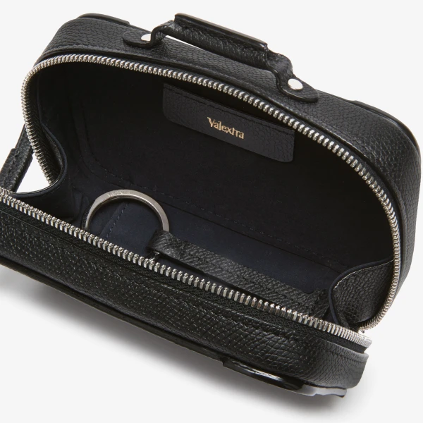 Valextra Costa Keychain in Black | Key Chain | Luxury Shoes 