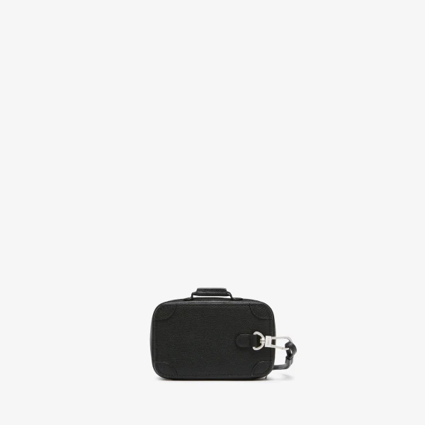 Valextra Costa Keychain in Black | Key Chain | Luxury Shoes 
