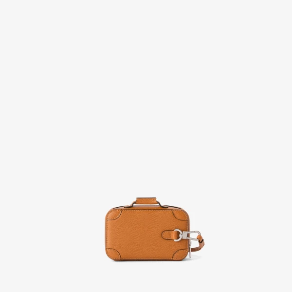 Valextra Costa Keychain in Havana Brown | Key Chain | Luxury Shoes 