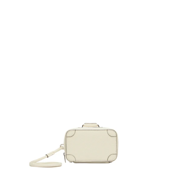 Valextra Costa Keychain in Pergamena White | Key Chain | Luxury Shoes 