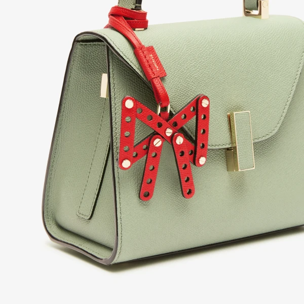Valextra Engineering Beauty Bow Charm in Crimson Red | Bag charms | Luxury Shoes 