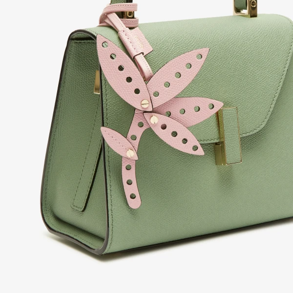 Valextra Engineering Beauty Flower Charm in Peony Pink | Bag charms | Luxury Shoes 