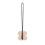 Valextra Four-Leaf Clover Charm in Orange Sunset, Bonne Mine Pink and Black | Bag charms | Luxury Shoes 