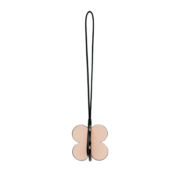Four-Leaf Clover Charm in Orange Sunset, Bonne Mine Pink and Black