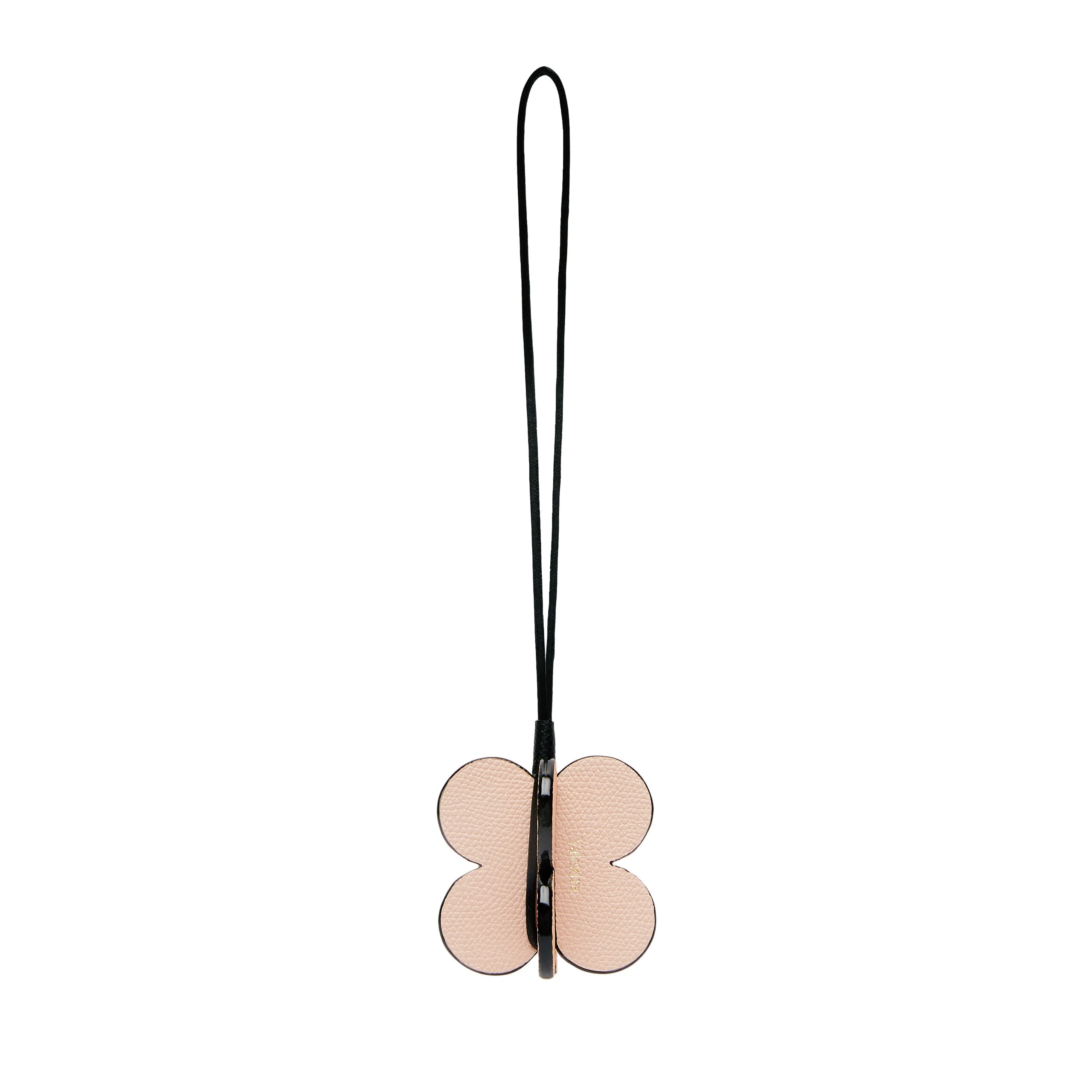 Valextra Four-Leaf Clover Charm in Orange Sunset, Bonne Mine Pink and Black Valextra Four-Leaf Clover Charm in Orange Sunset, Bonne Mine Pink and Black | Bag charms | Luxury Shoes