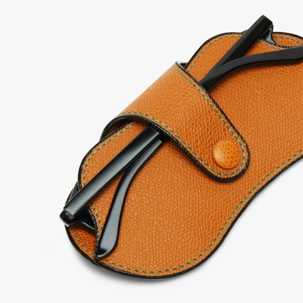 Valextra Glasses Case in Havana Brown | Cases | Luxury Shoes 