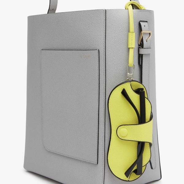 Valextra Glasses Case with Lanyard in Citrine Yellow | Cases | Luxury Shoes 
