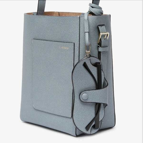 Valextra Glasses Case with Lanyard in Niagara Blue | Cases | Luxury Shoes 
