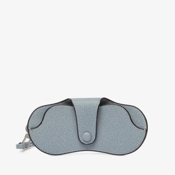 Valextra Glasses Case with Lanyard in Niagara Blue | Cases | Luxury Shoes 