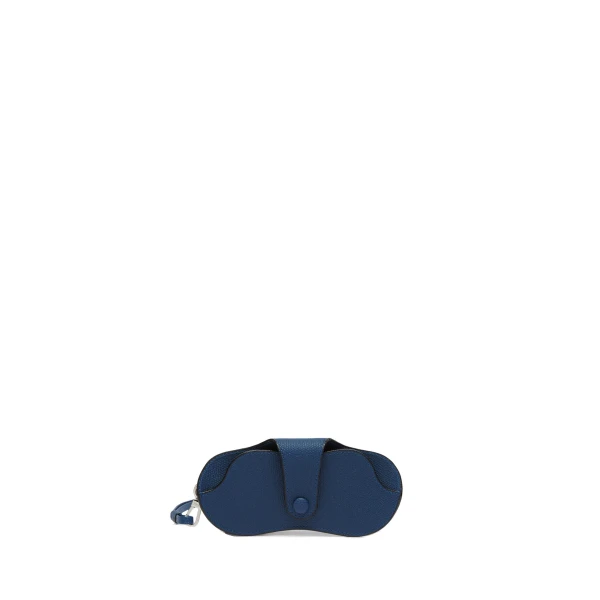 Valextra Glasses Case with Lanyard in Sapphire Blue | Cases | Luxury Shoes 
