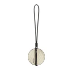 Valextra Golf Ball Charm in Pergamena White and Black | Bag charms | Luxury Shoes 