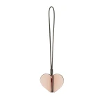 Valextra Heart Charm in Bonne Mine Pink, Crimson Red and Black | Bag charms | Luxury Shoes 