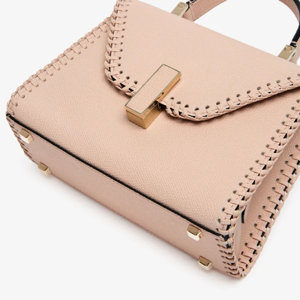 Valextra Iside Braided Crossbody Micro Bag in Bonne Mine Pink | Shoulder & Crossbody Bags | Luxury Shoes 