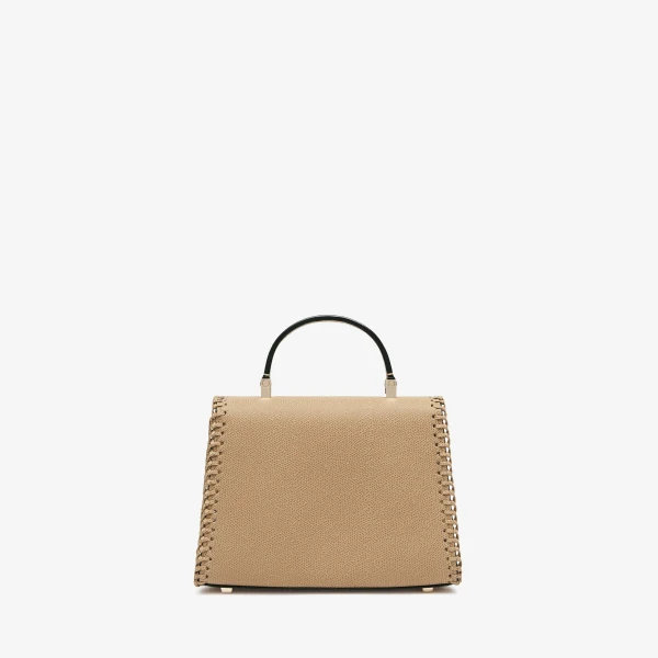 Valextra Iside Braided Crossbody Micro Bag in Cashmere Beige | Shoulder & Crossbody Bags | Luxury Shoes 
