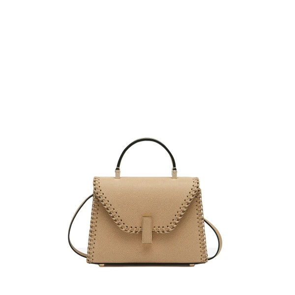 Valextra Iside Braided Crossbody Micro Bag in Cashmere Beige | Shoulder & Crossbody Bags | Luxury Shoes 