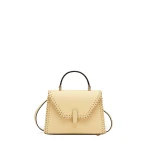 Valextra Iside Braided Crossbody Micro Bag in Cream Yellow | Shoulder & Crossbody Bags | Luxury Shoes 